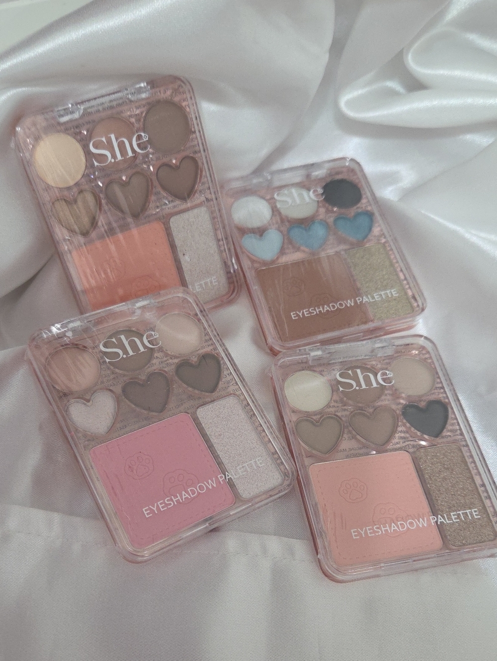 S.he Eyeshadow Palette - Variety Blue & Neutral Shades
